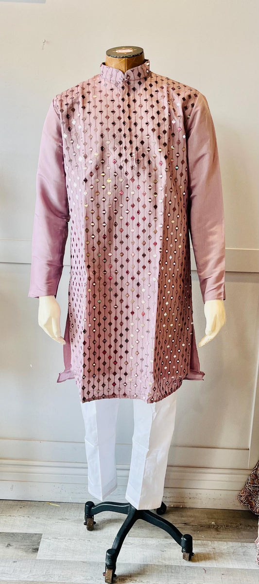 Light Lavender kurta Set