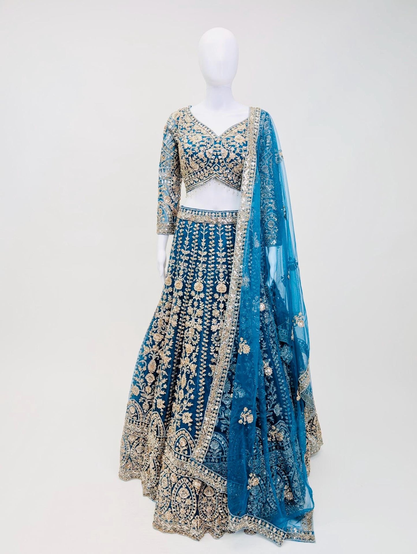Dark Blue Bridal Lehnga