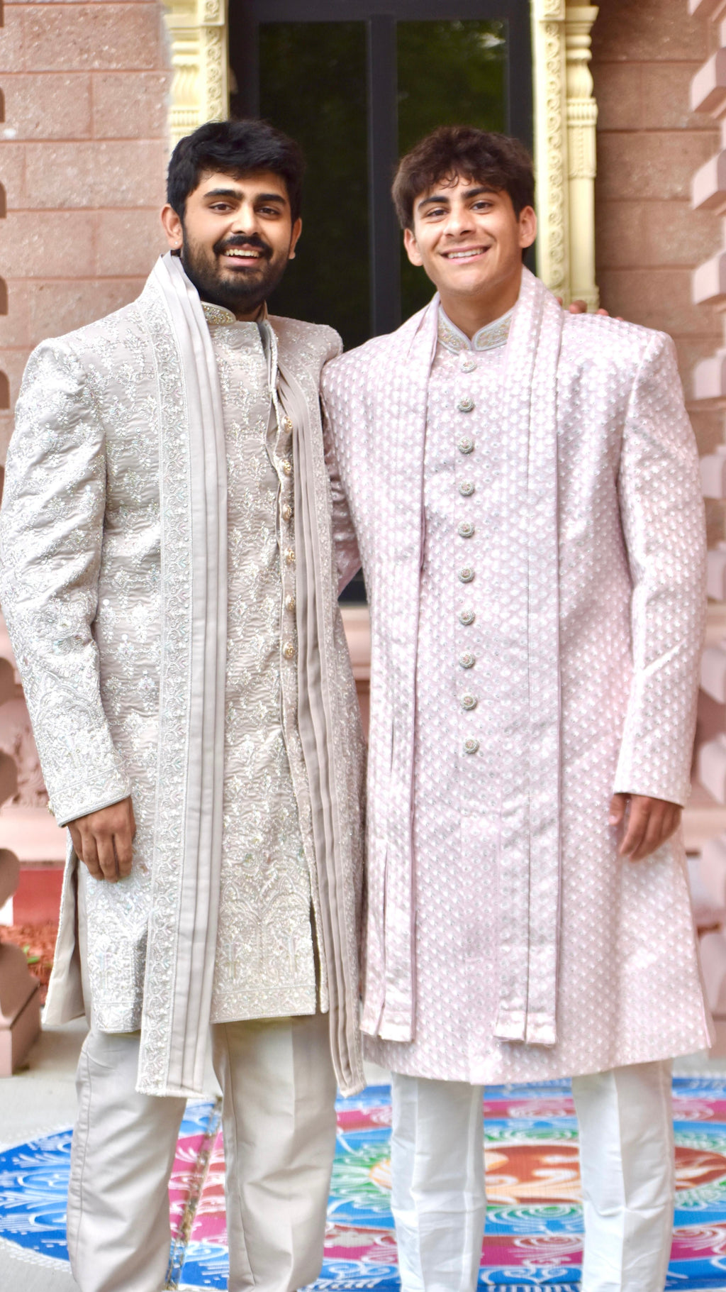 Light Grey Color Sherwani Set