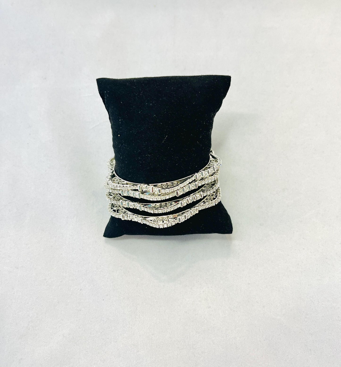 Siver-Colored Bangles