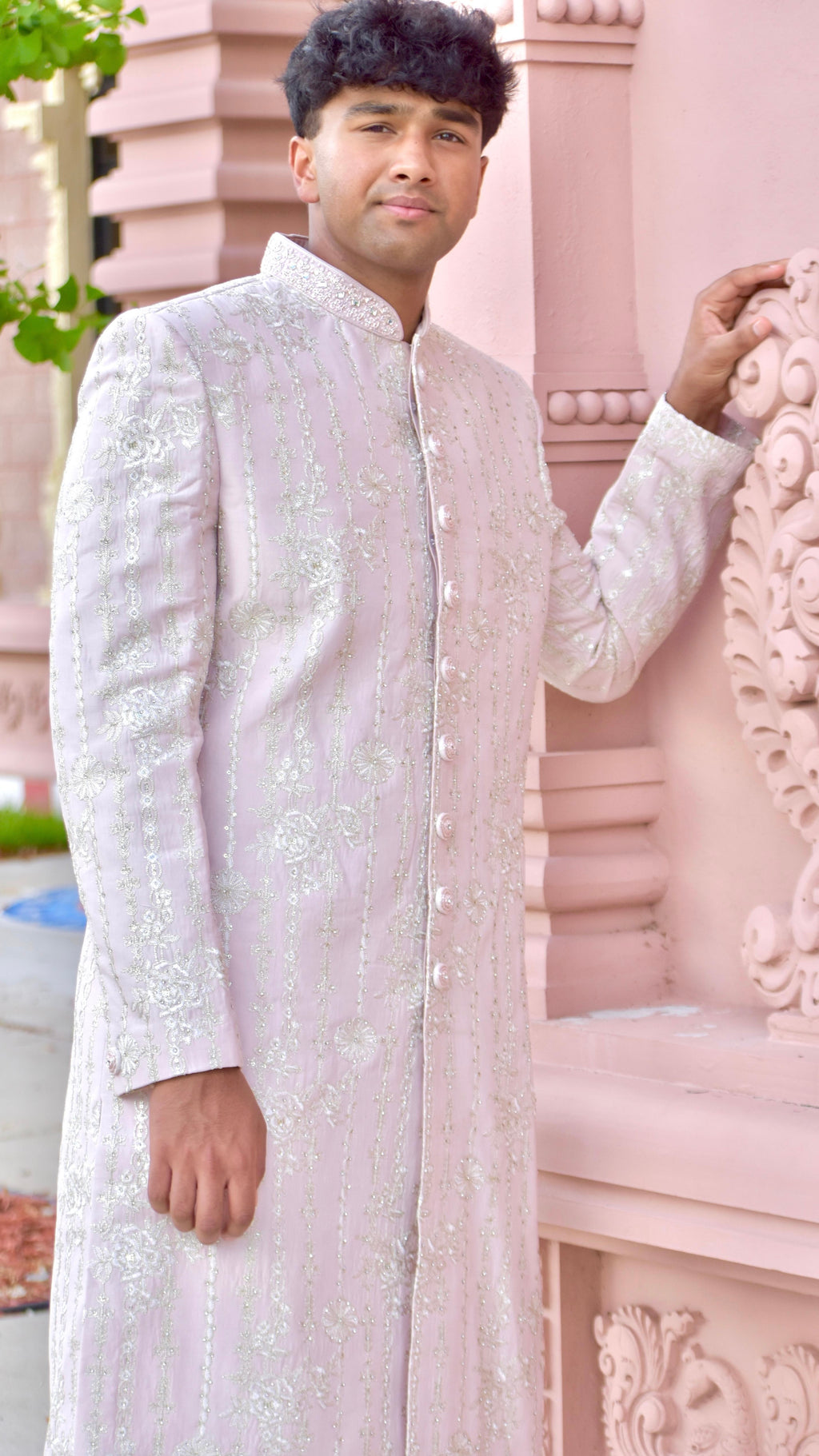 Sherwani Beige Color Set