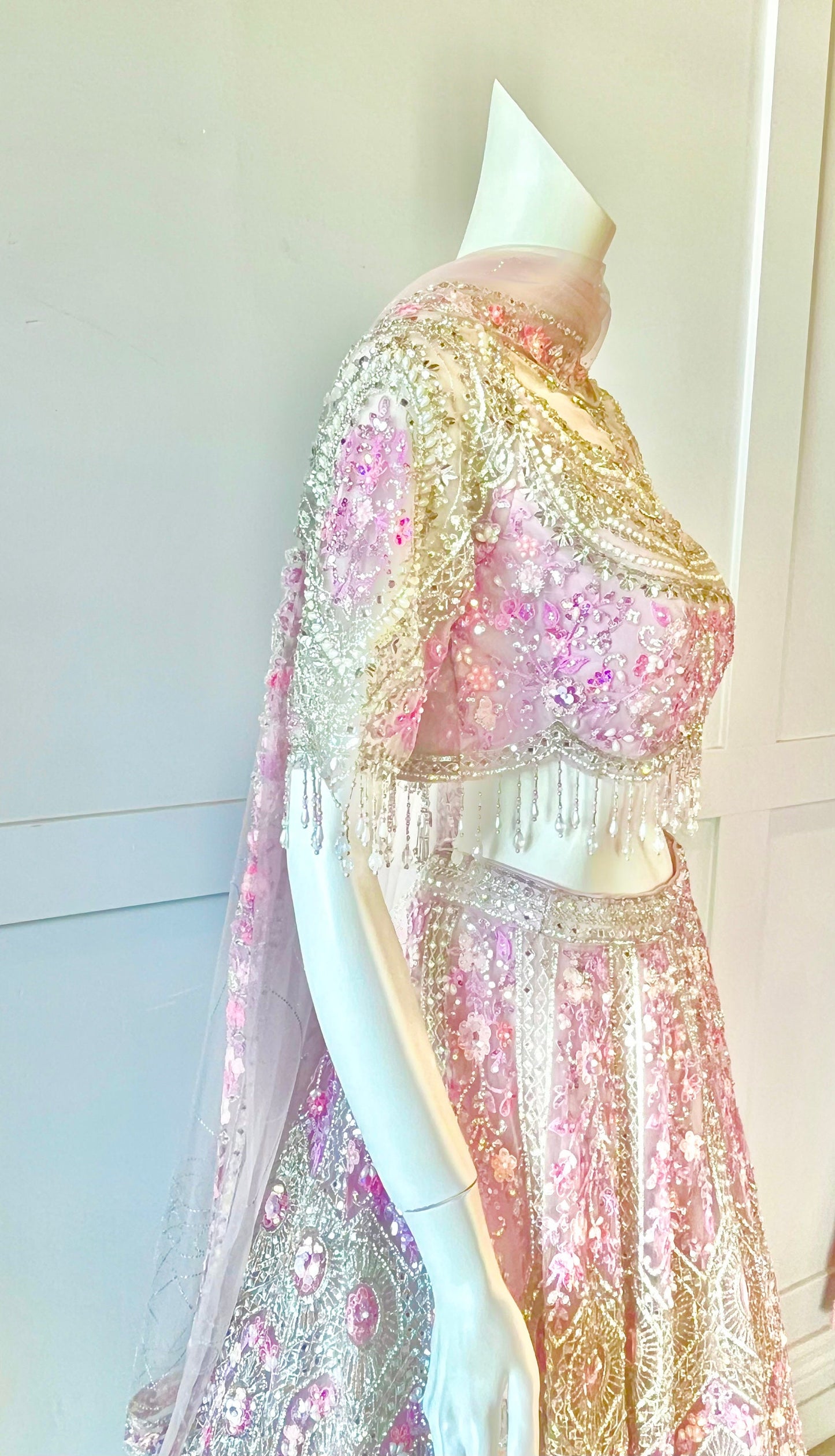 Lavender Color Bridal  Lehnga