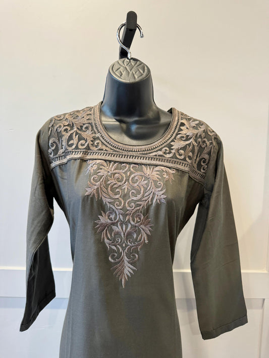 Gray color kurti
