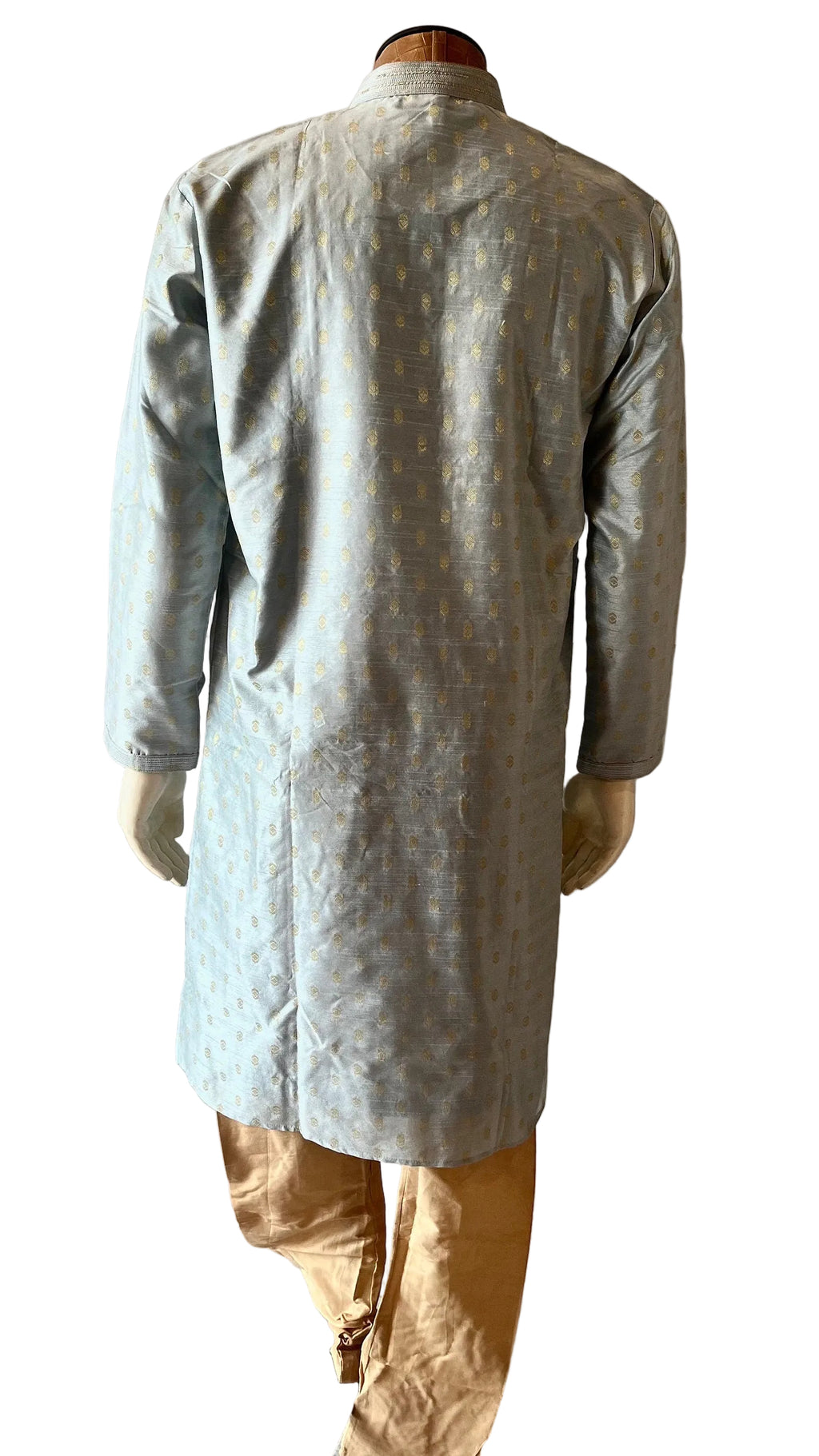 Pastel Blueish-Grey Color Kurta