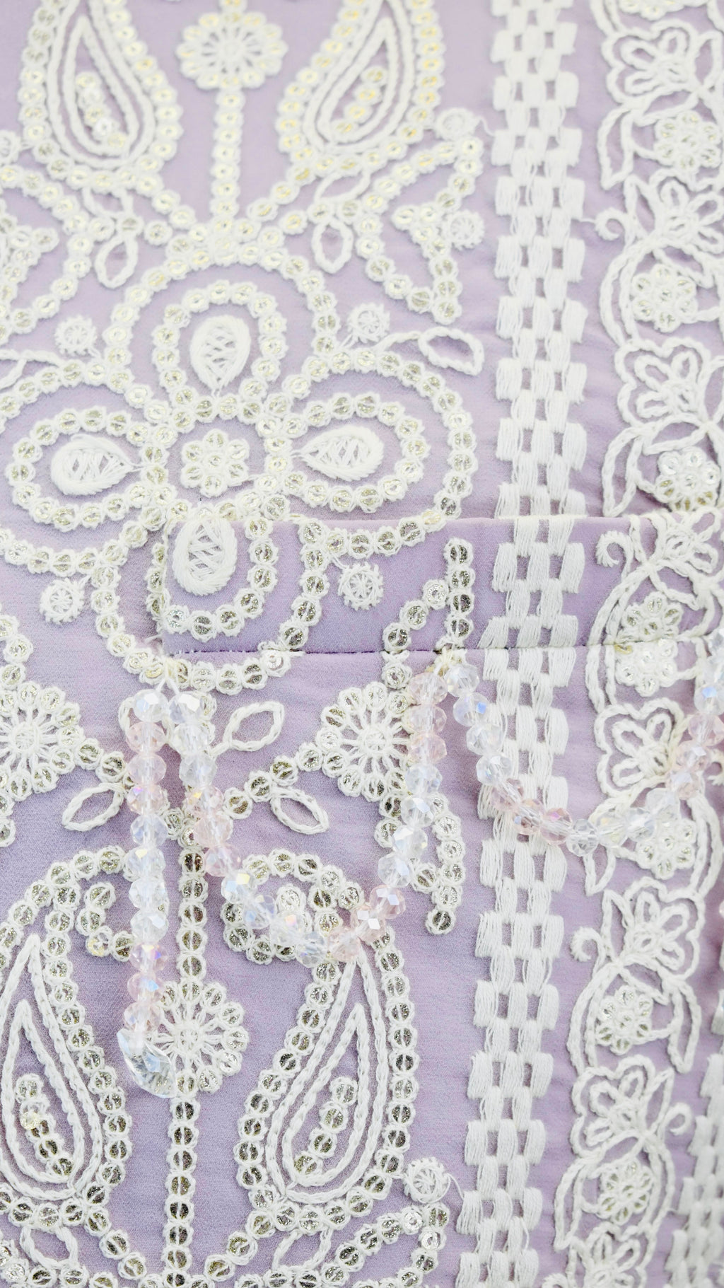 Lavender Color Indo-Western Set