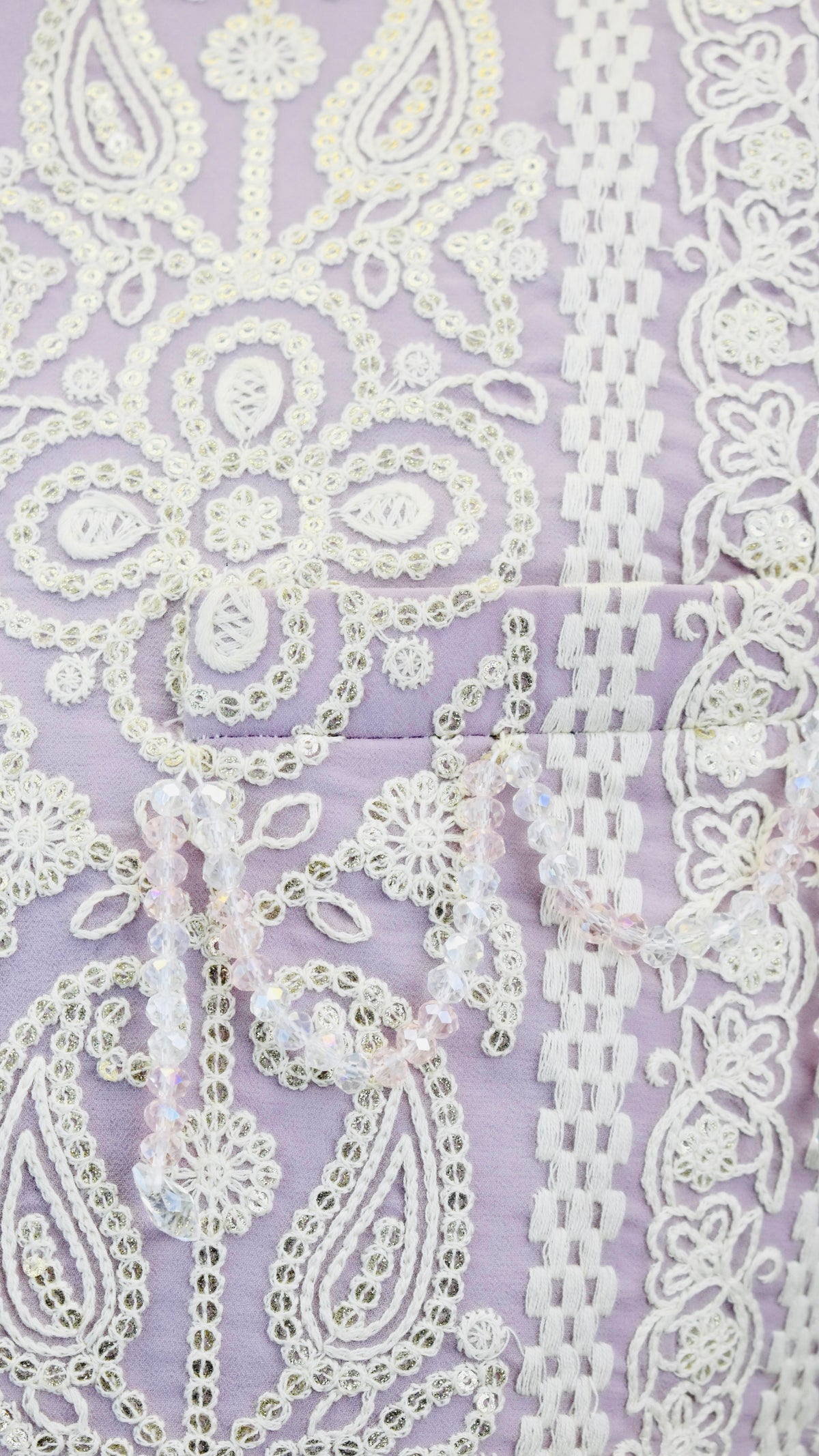 Lavender Color Indo-Western Set