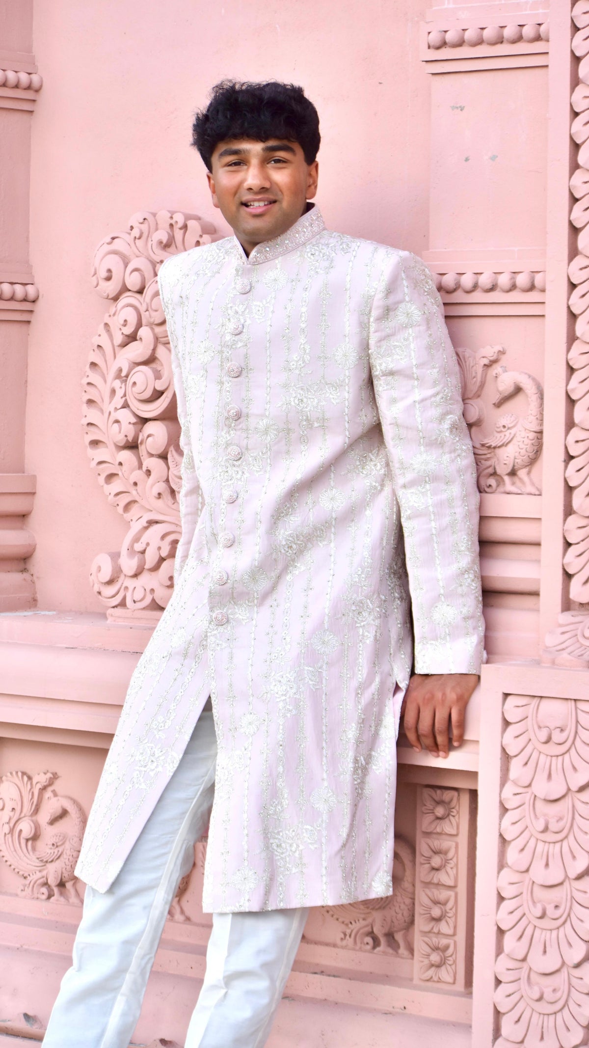Sherwani Beige Color Set
