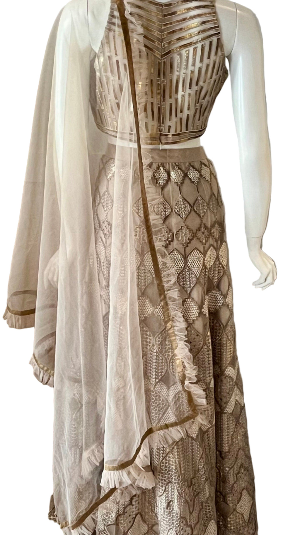 Sequin Gold Embroidered Lehnga