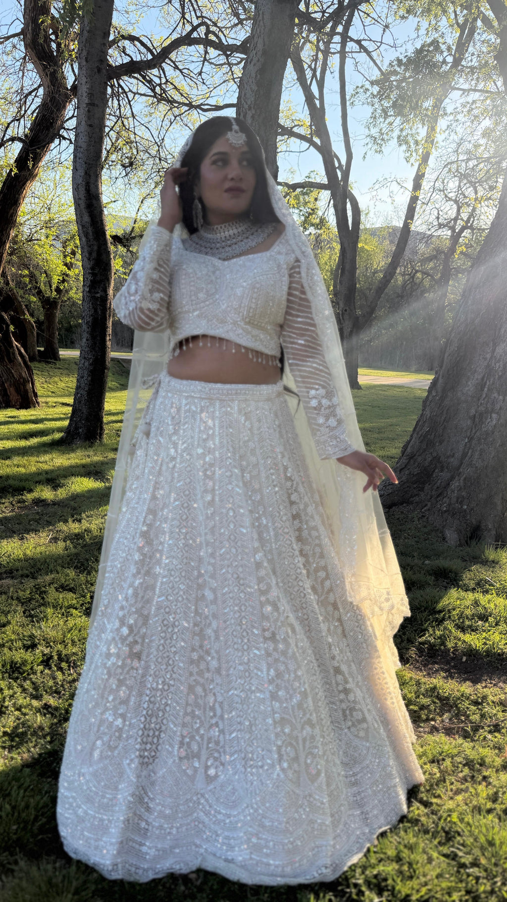 Off-White Bridal Lehnga Set