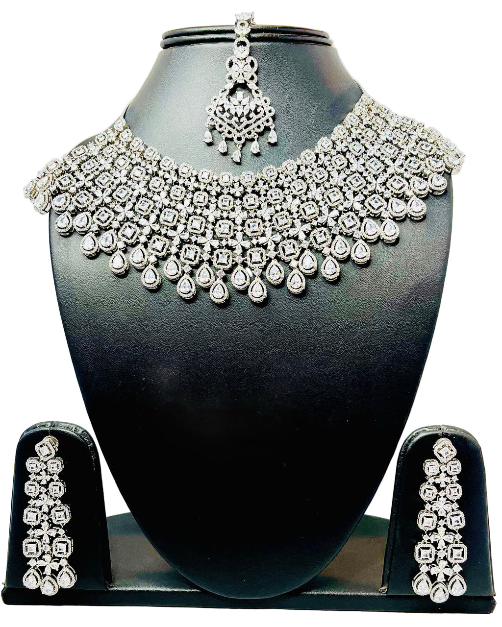 American Diamond Bridal Necklace Set
