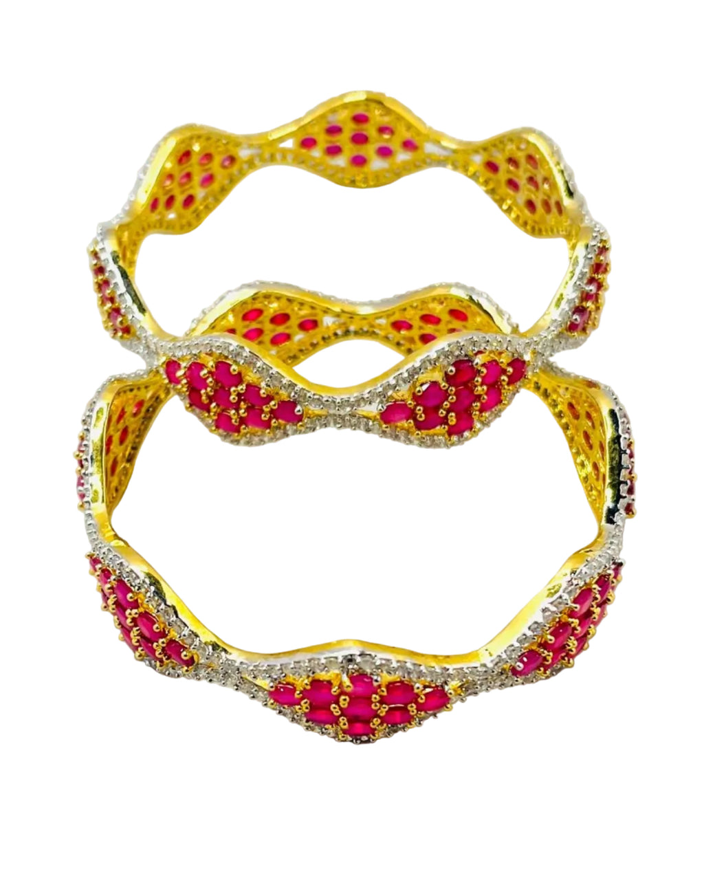 Rose Gold American Diamond Bangles