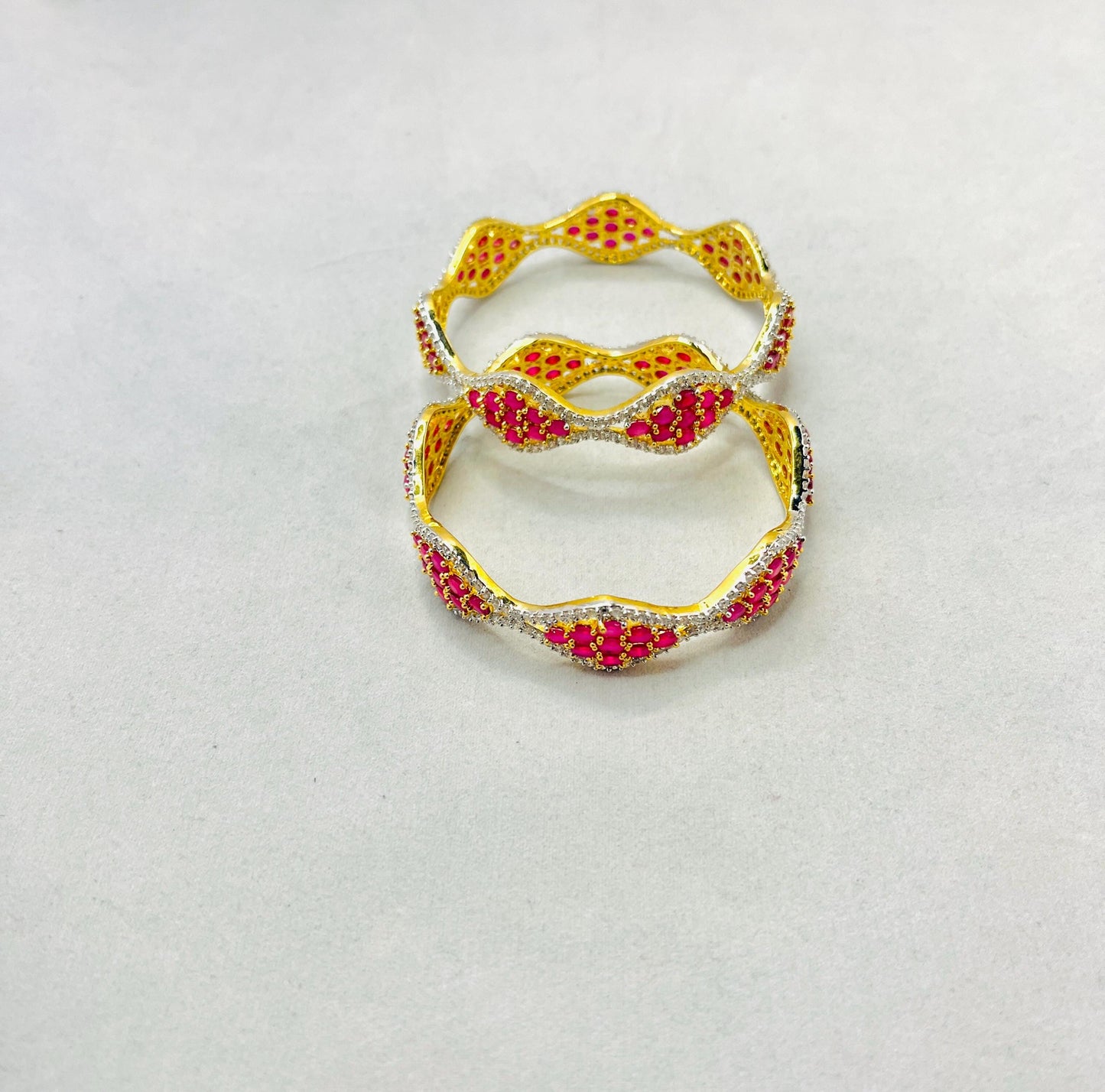 Rose Gold American Diamond Bangles