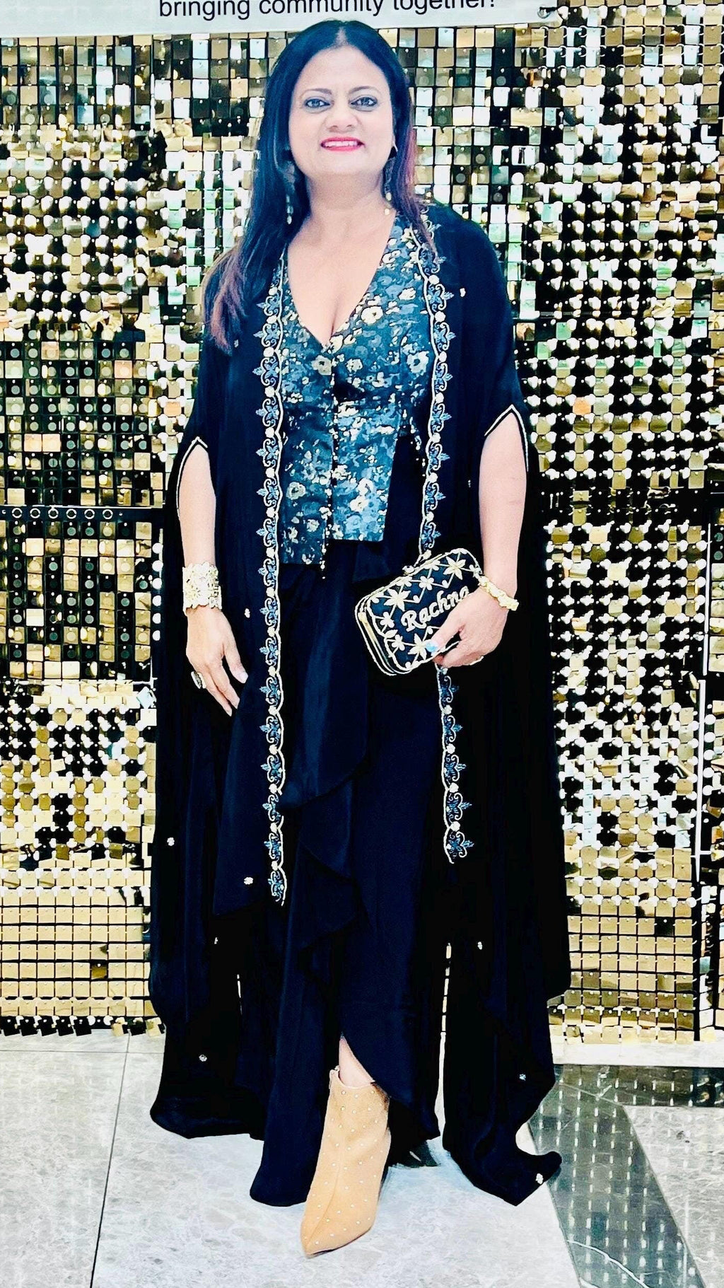 Black Dhoti Readymade Dress