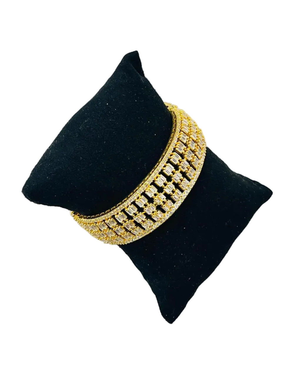Gold Kundan Stone Bracelet
