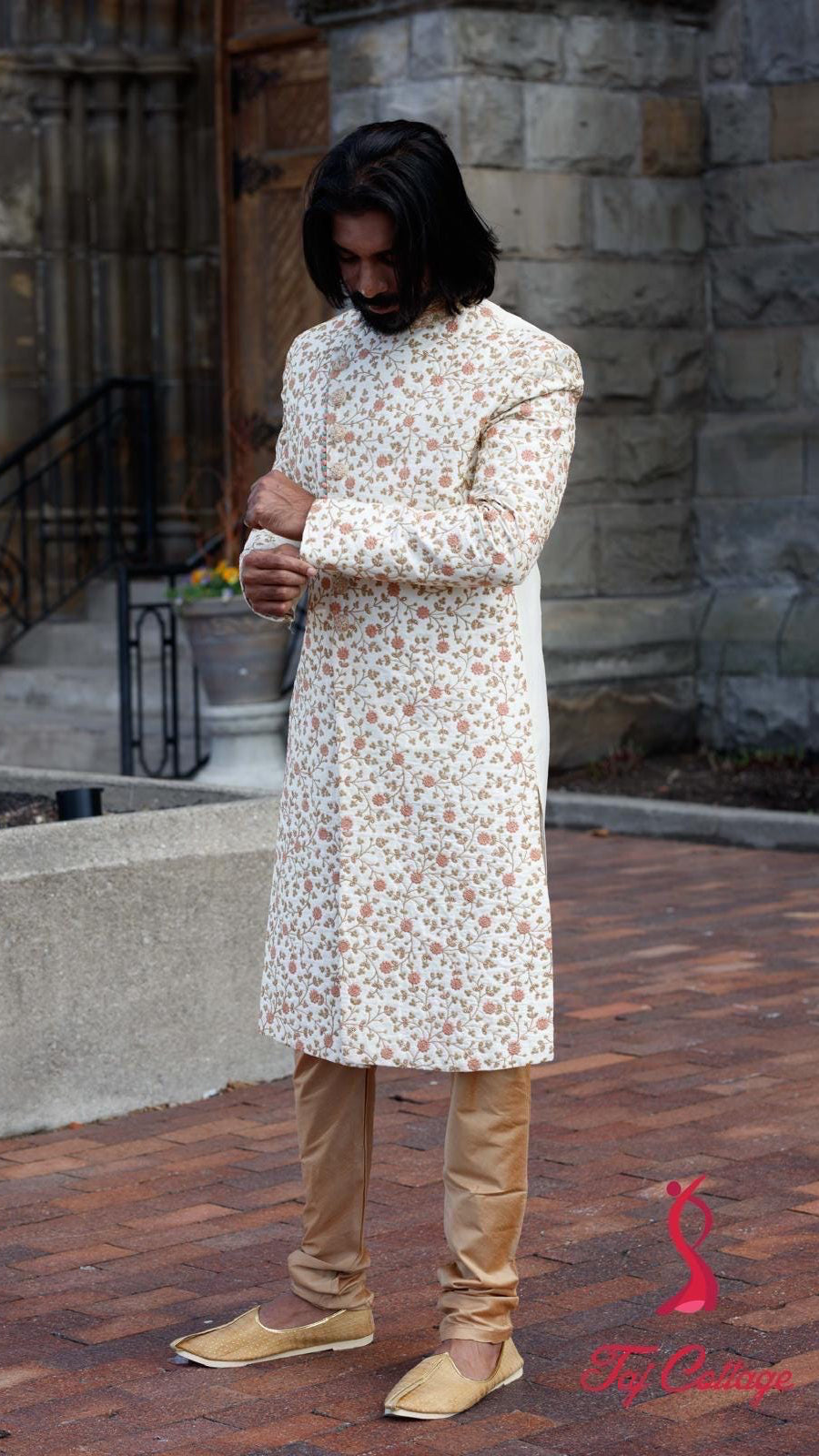 Cream Color Sherwani