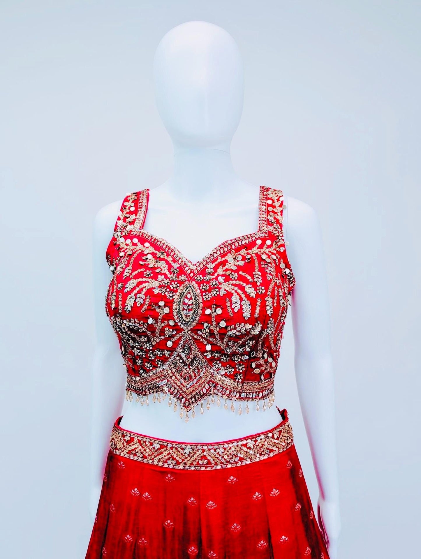 Pink Color Embriodery Lehnga