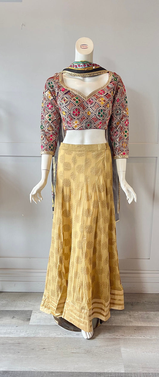 Gold & Purple  Lehnga