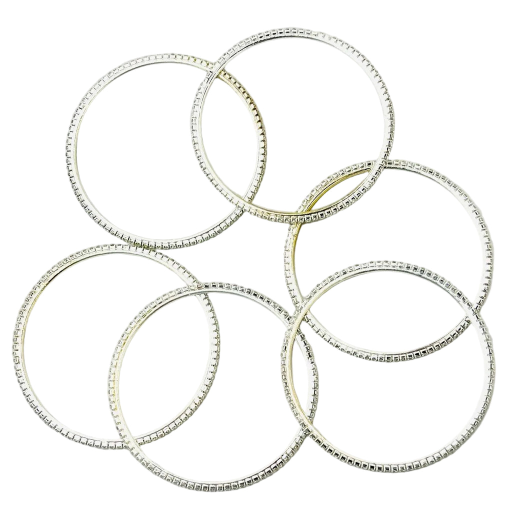 Silver-Colored Bangles