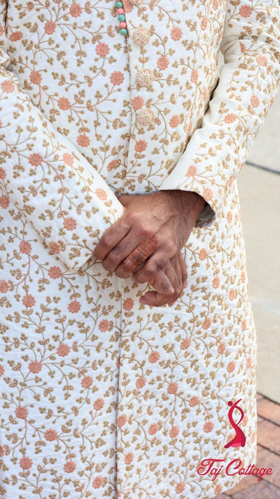 Cream Color Sherwani