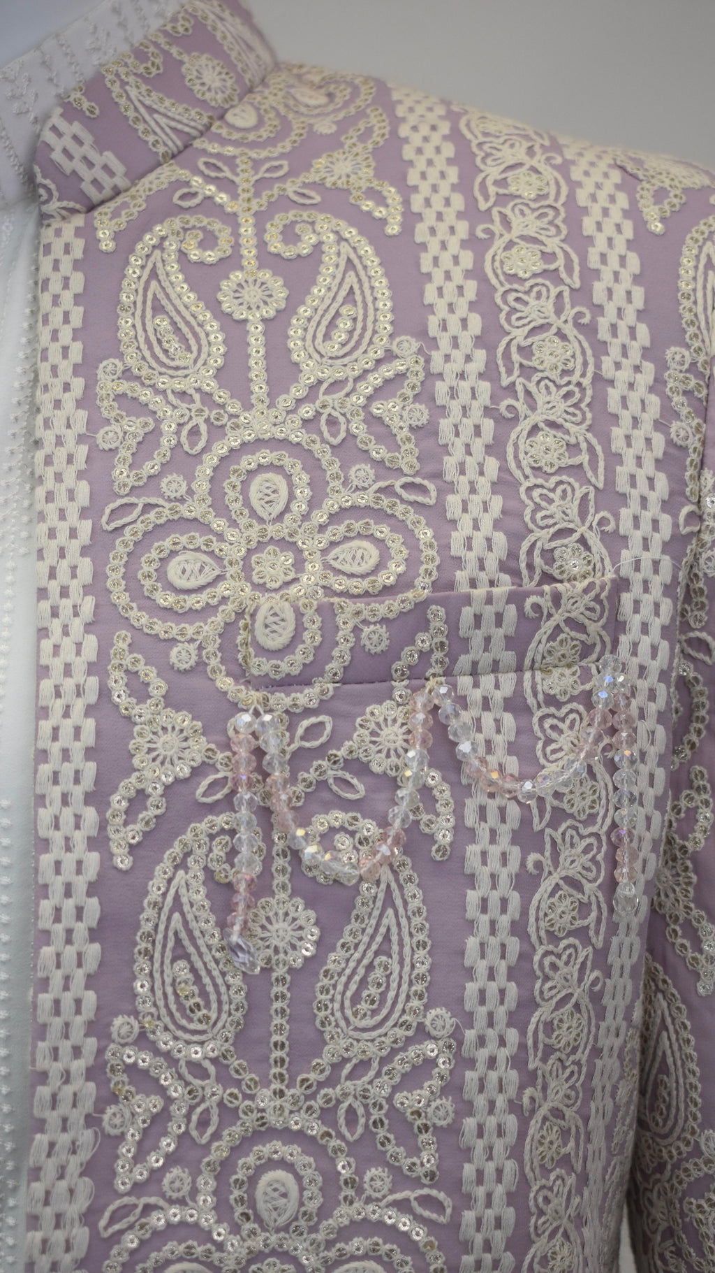 Lavender Color Indo-Western Set