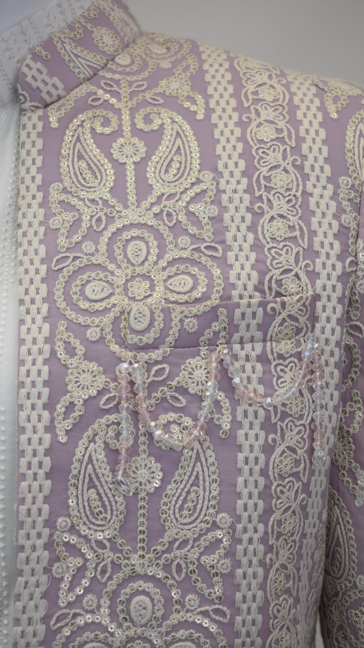 Lavender Color Indo-Western Set