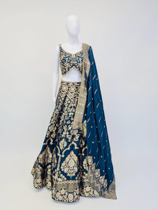 Navy Blue Color Lehnga