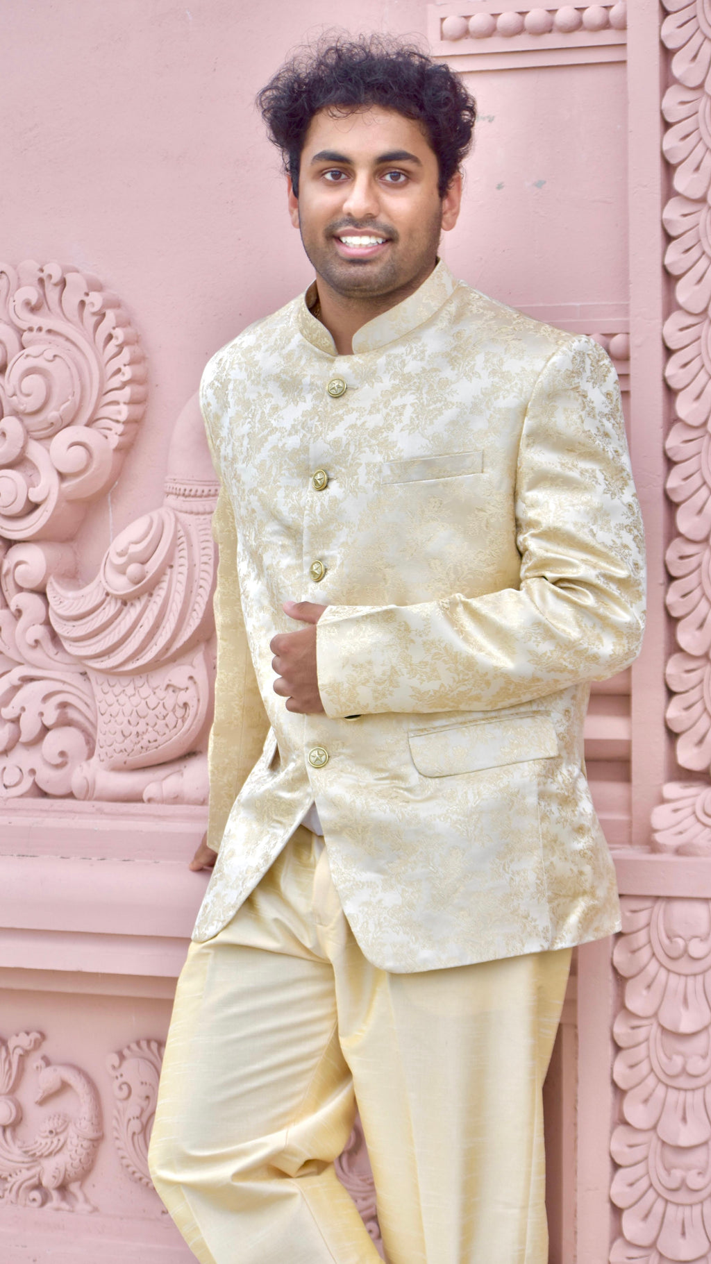 Jodhpuri Gold Color Set