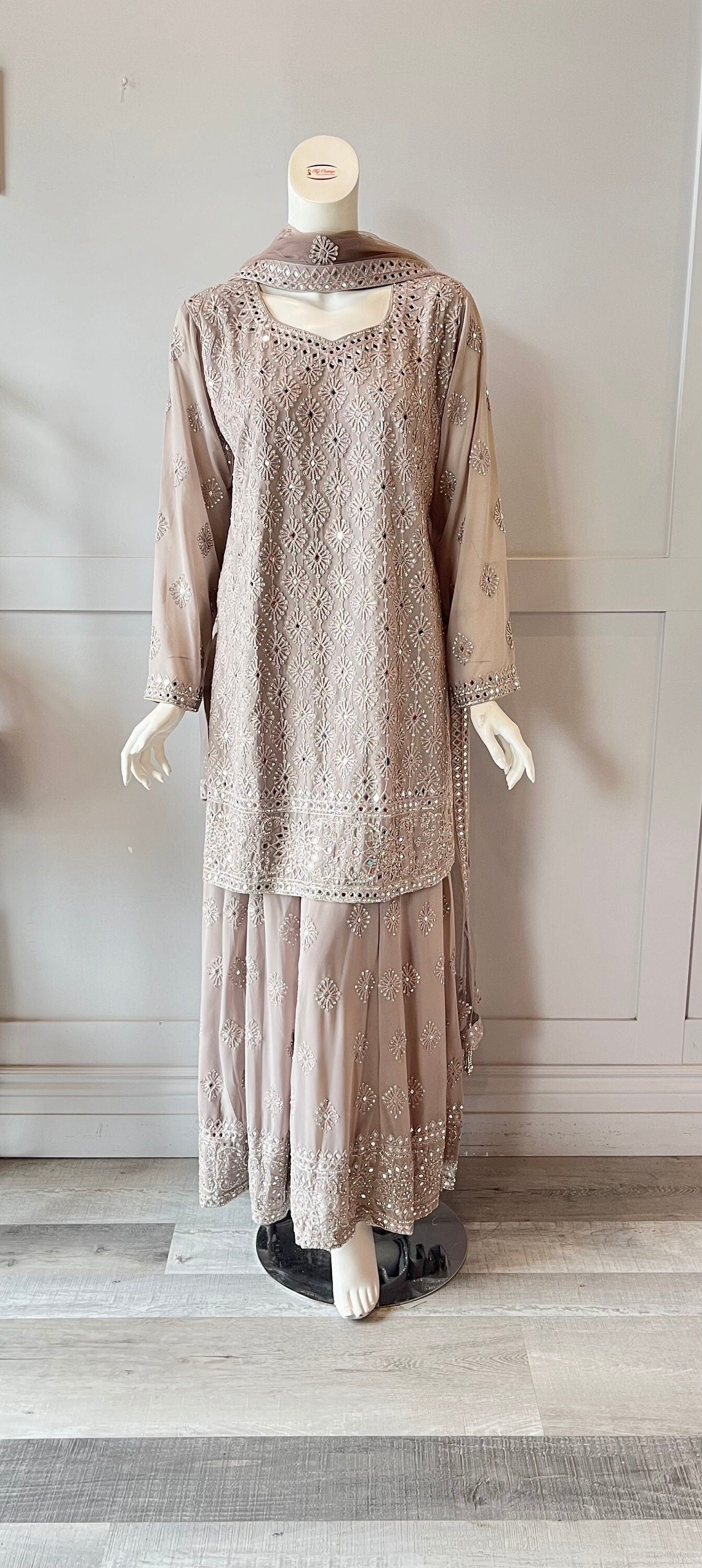 Grey Palazzo Set