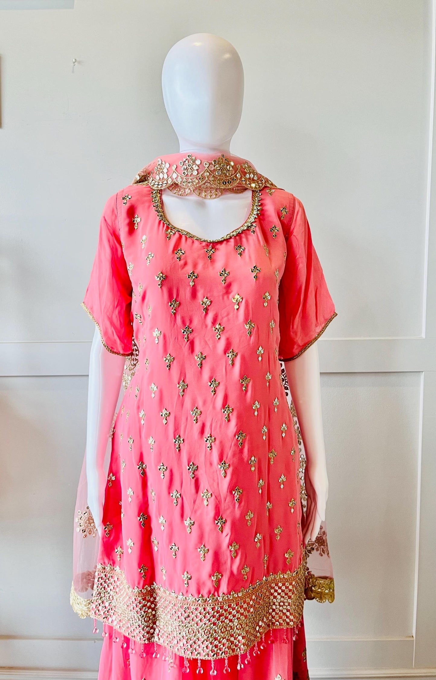 Pink & Gold Palazzo Set