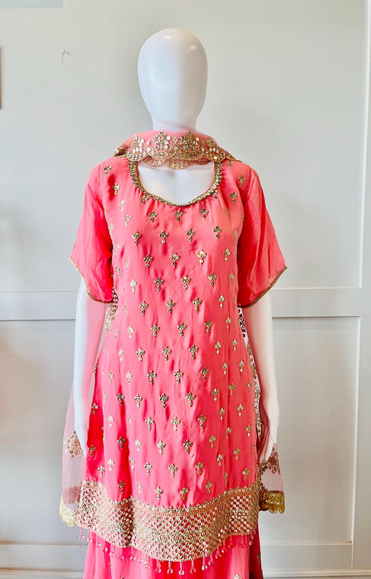 Pink & Gold Palazzo Set