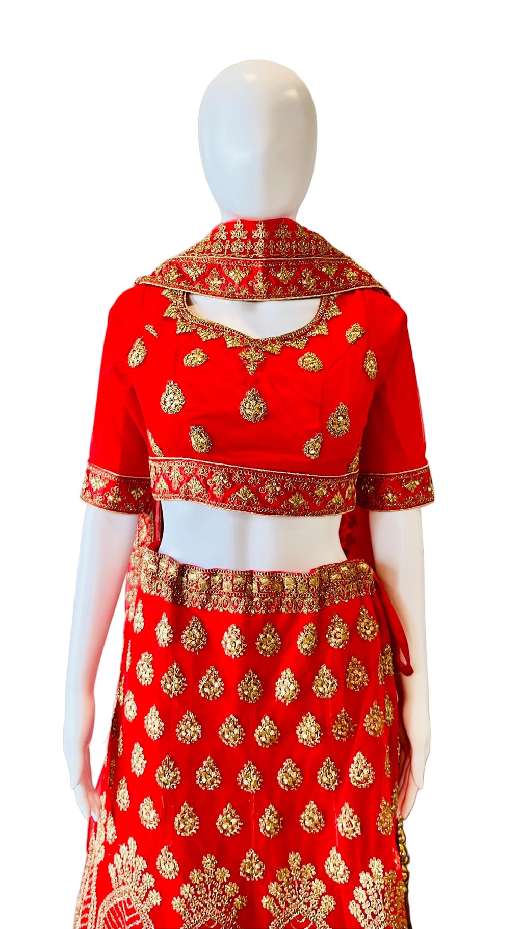 Embroidered Red Lehnga