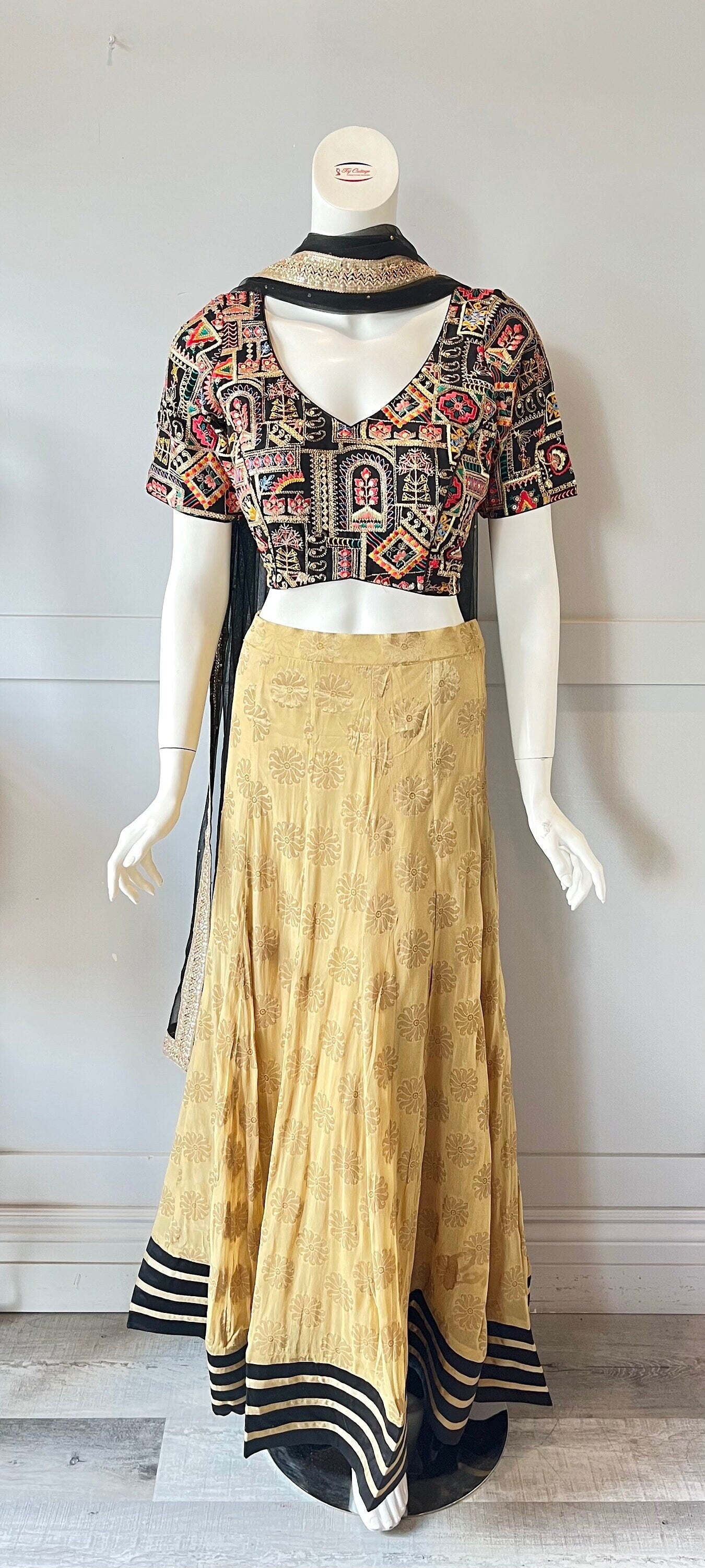 Gold & Black  Lehnga