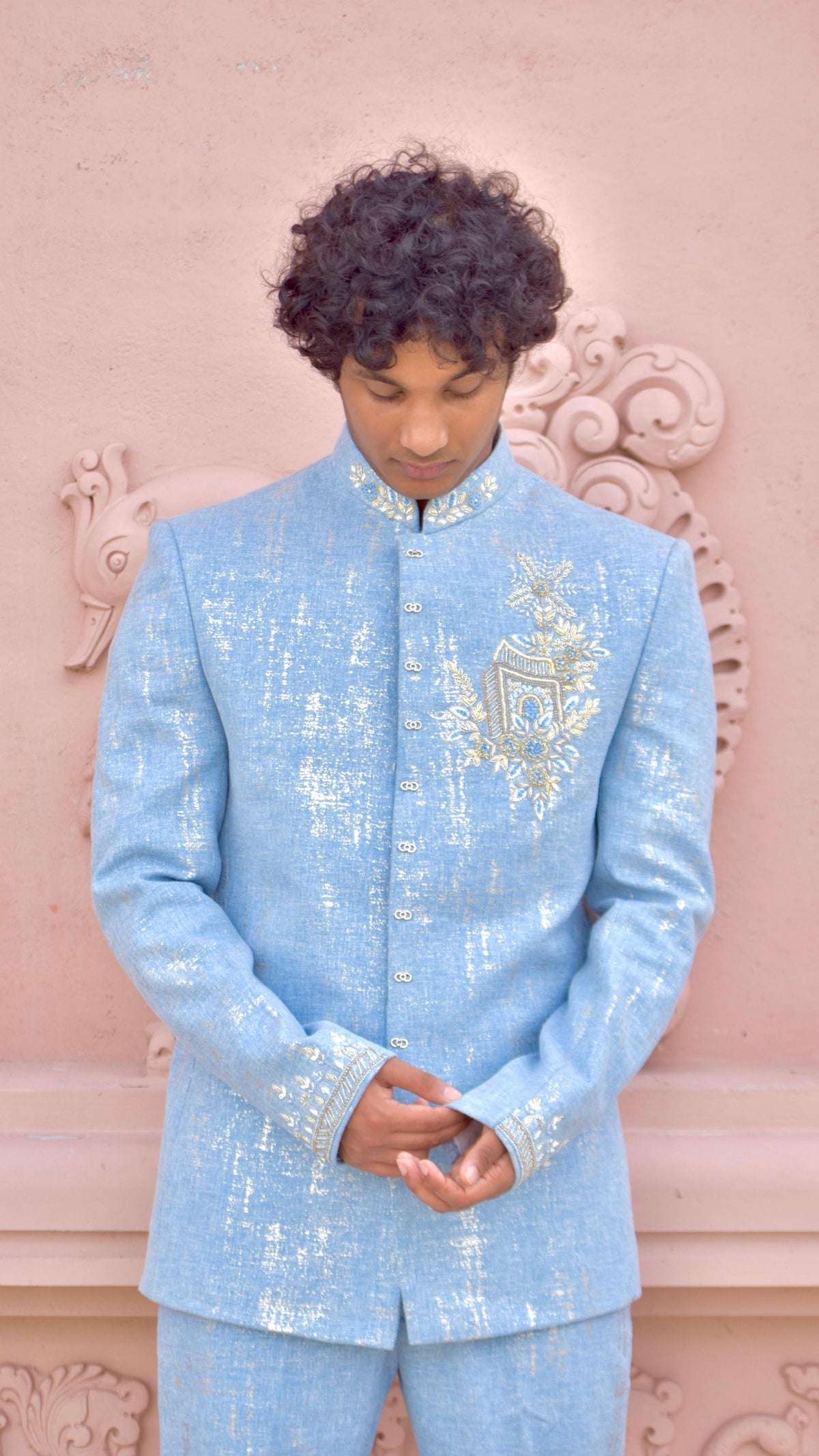 Jodhpuri Light-Blue Color Set