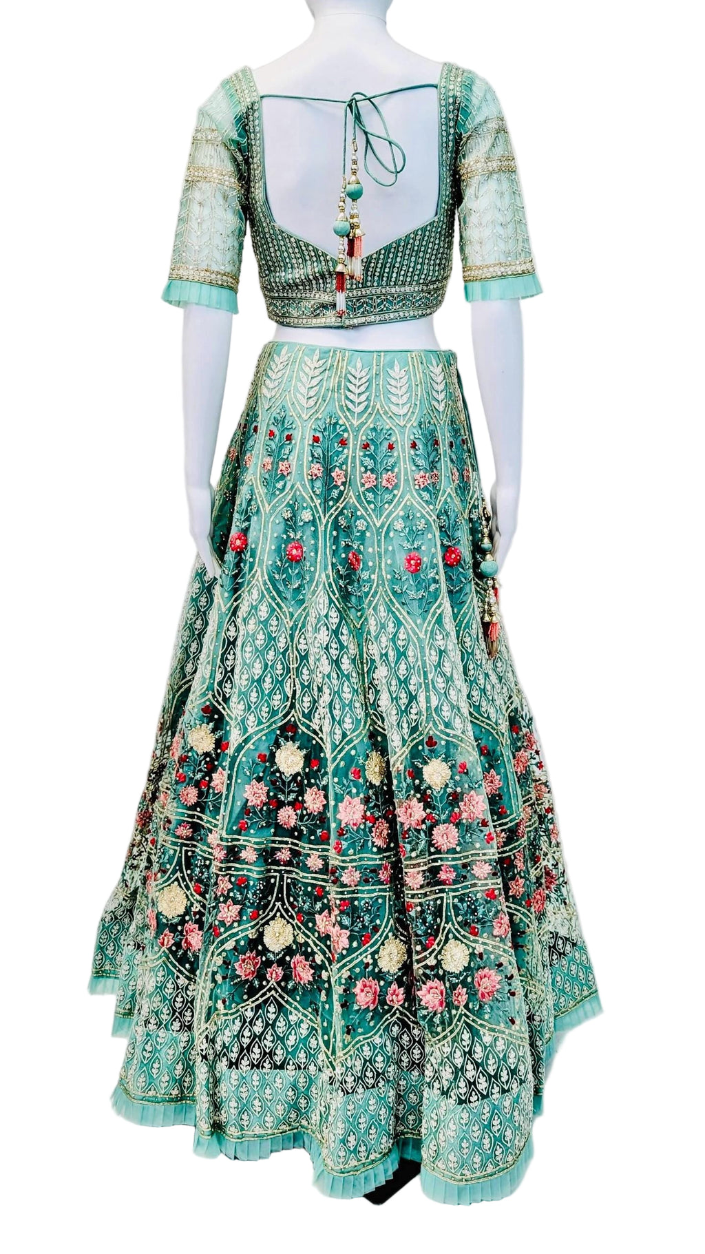 Teal Color Bridal Lehnga