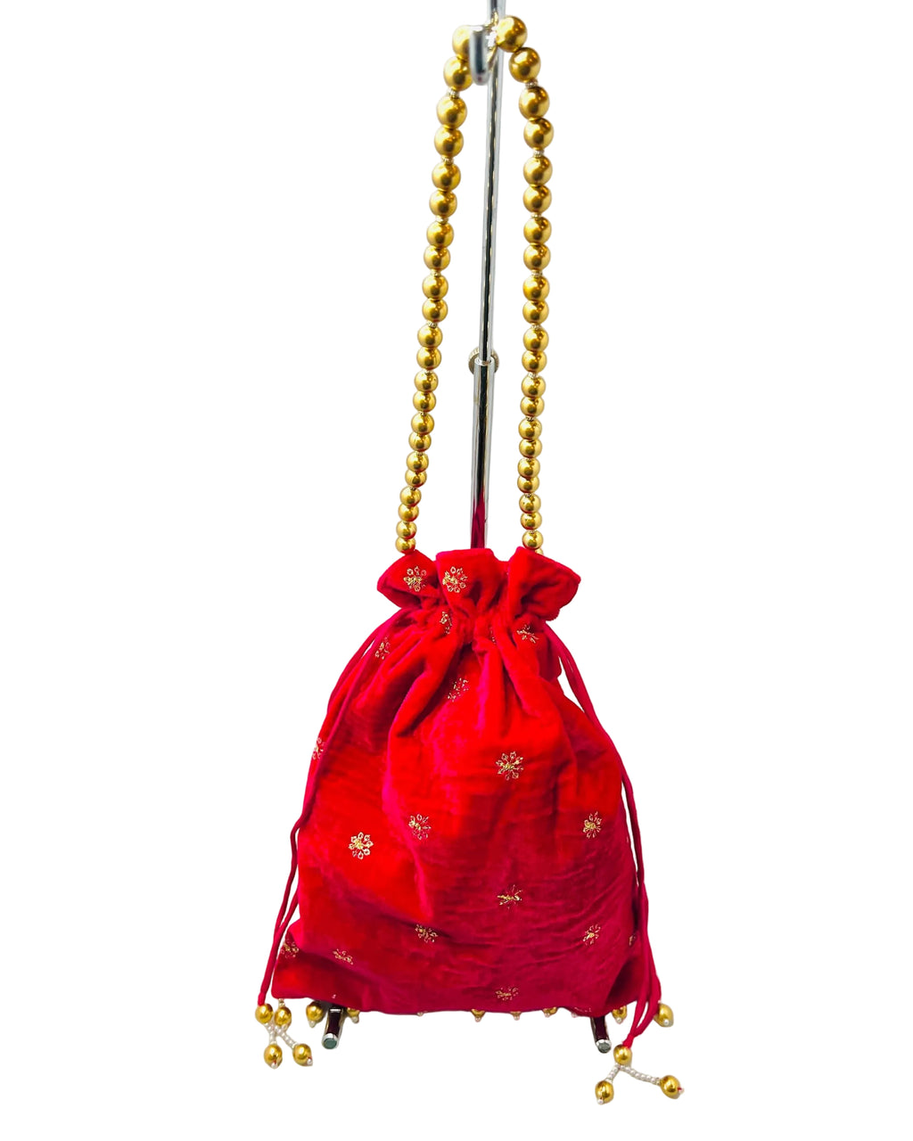 Dark Red Velvet Bag