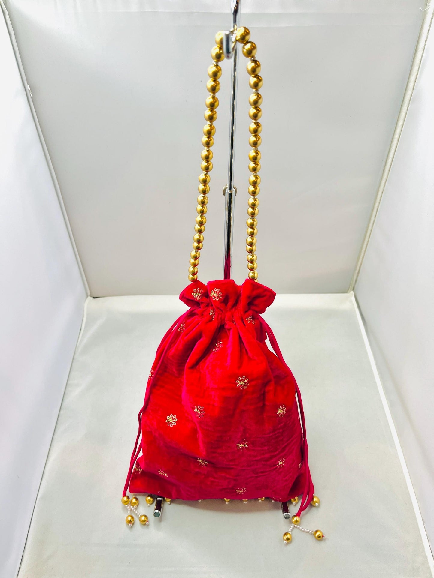 Dark Red Velvet Color Bag