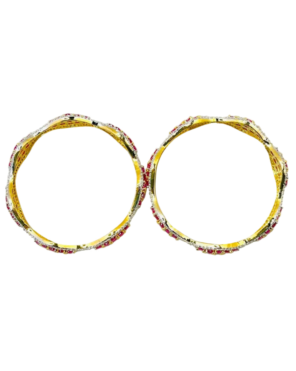 Rose Gold American Diamond Bangles