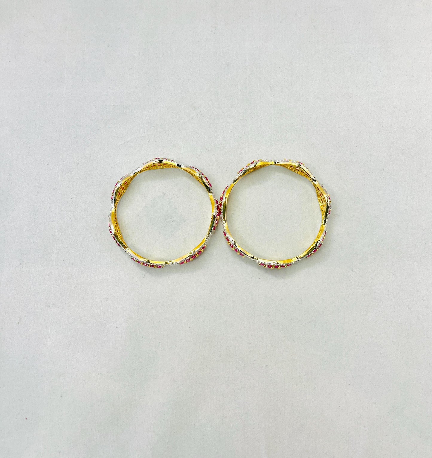 Rose Gold American Diamond Bangles