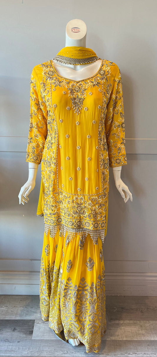 Yellow palazzo set