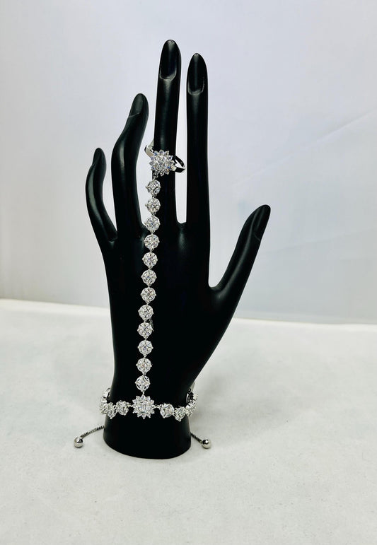 Silver Bracelet With Ring
