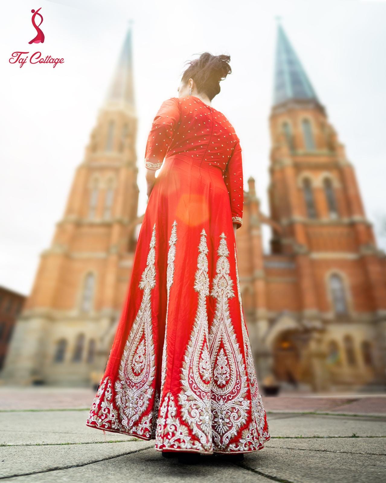 Red Silk Gown