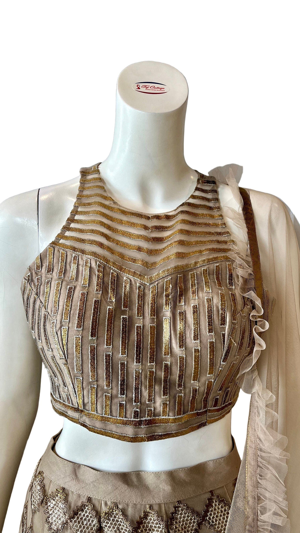 Sequin Gold Embroidered Lehnga