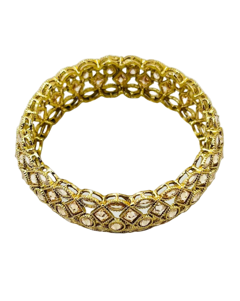 Gold-Tone Designed Bangle