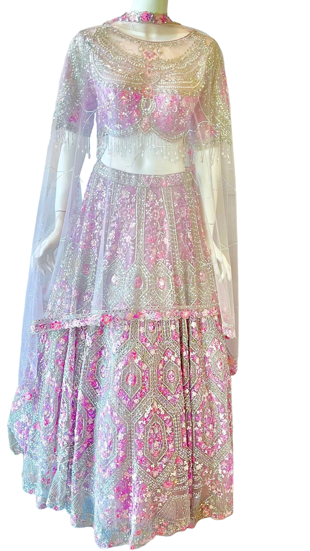 Lavender Color Bridal Lehnga