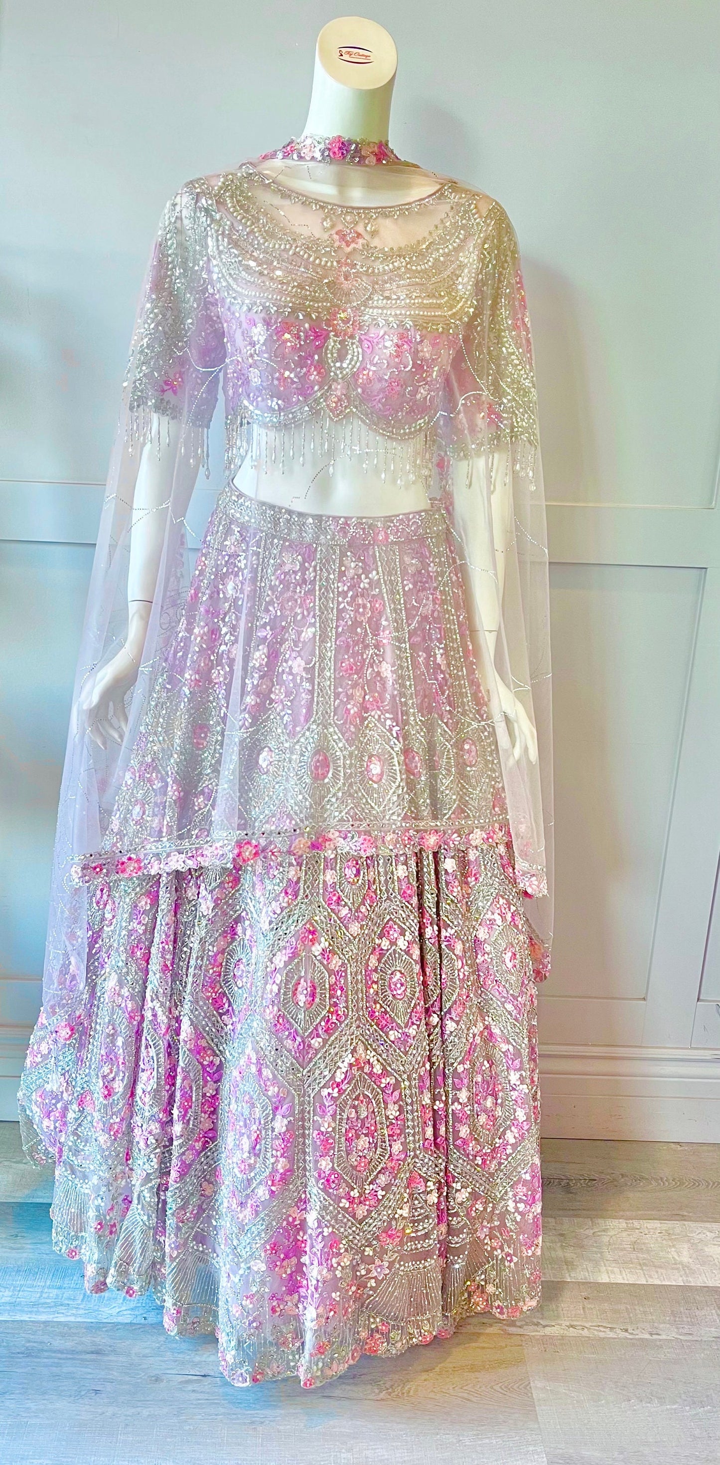 Lavender Color Bridal  Lehnga