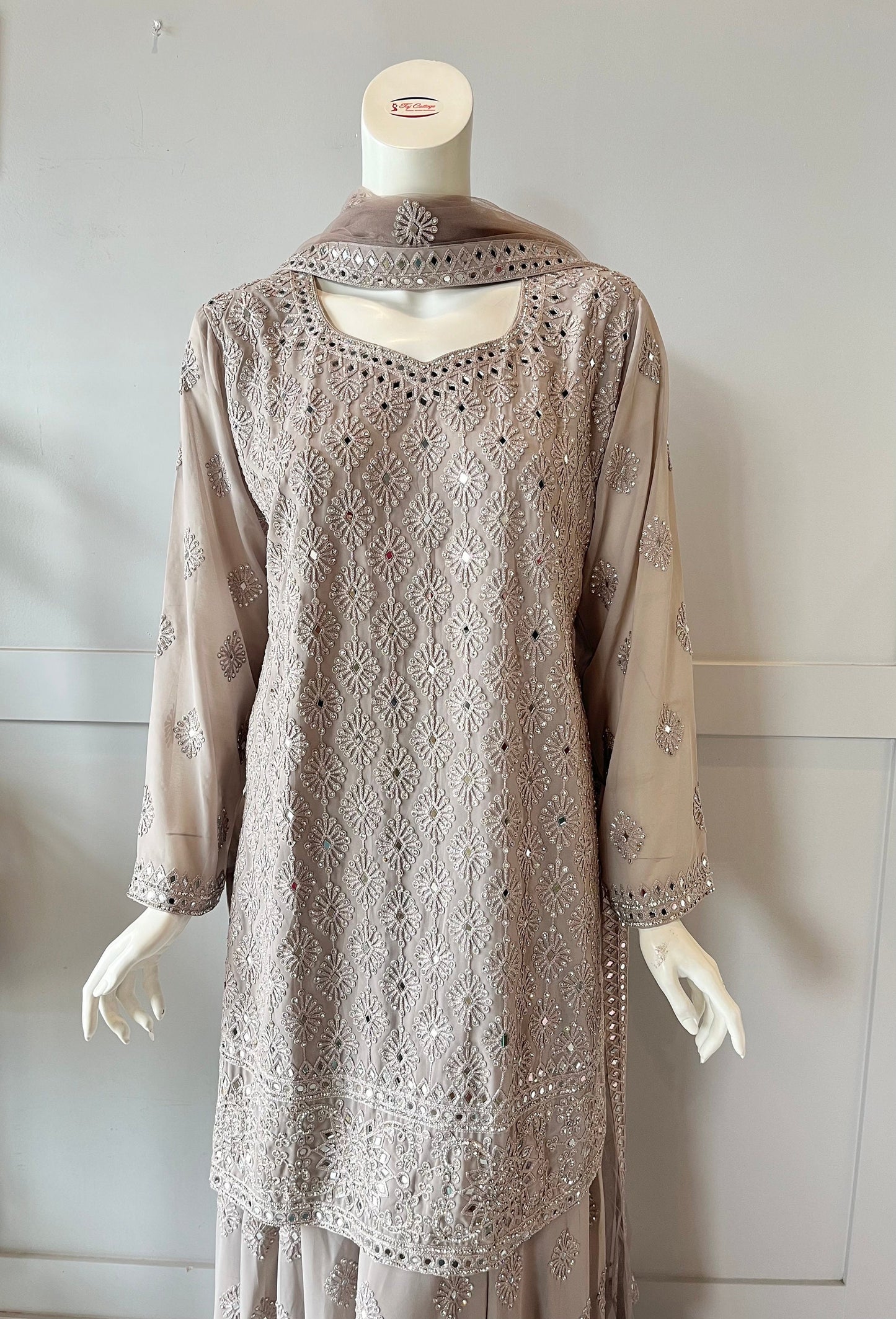 Grey Palazzo Set