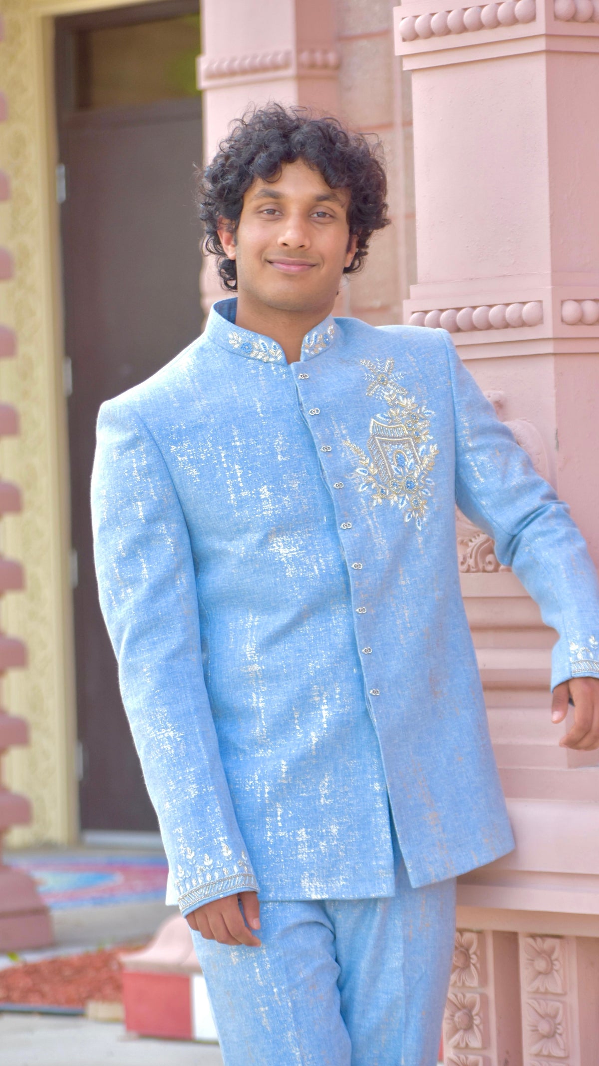 Jodhpuri Light-Blue Color Set