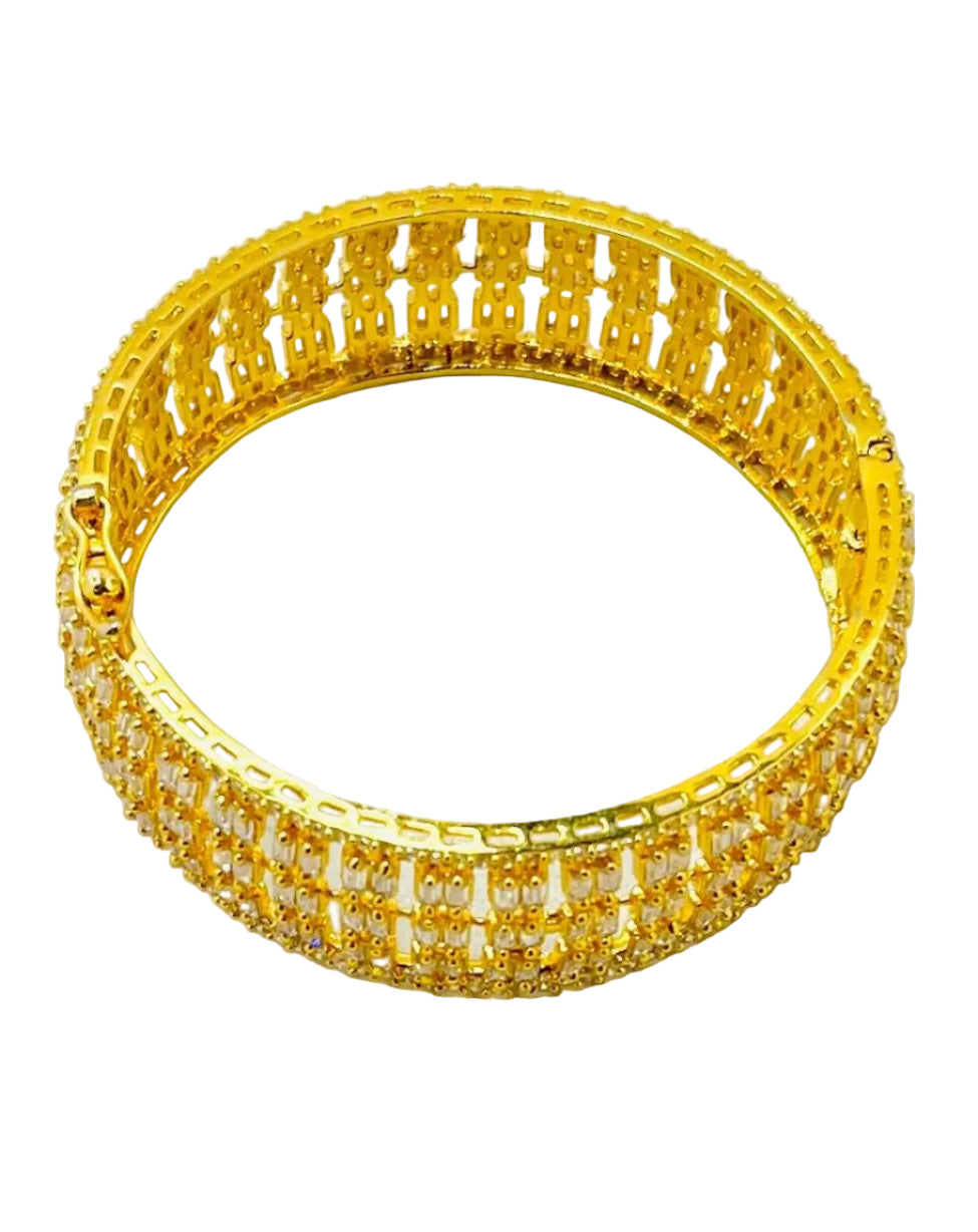 Gold Kundan Stone Bracelet