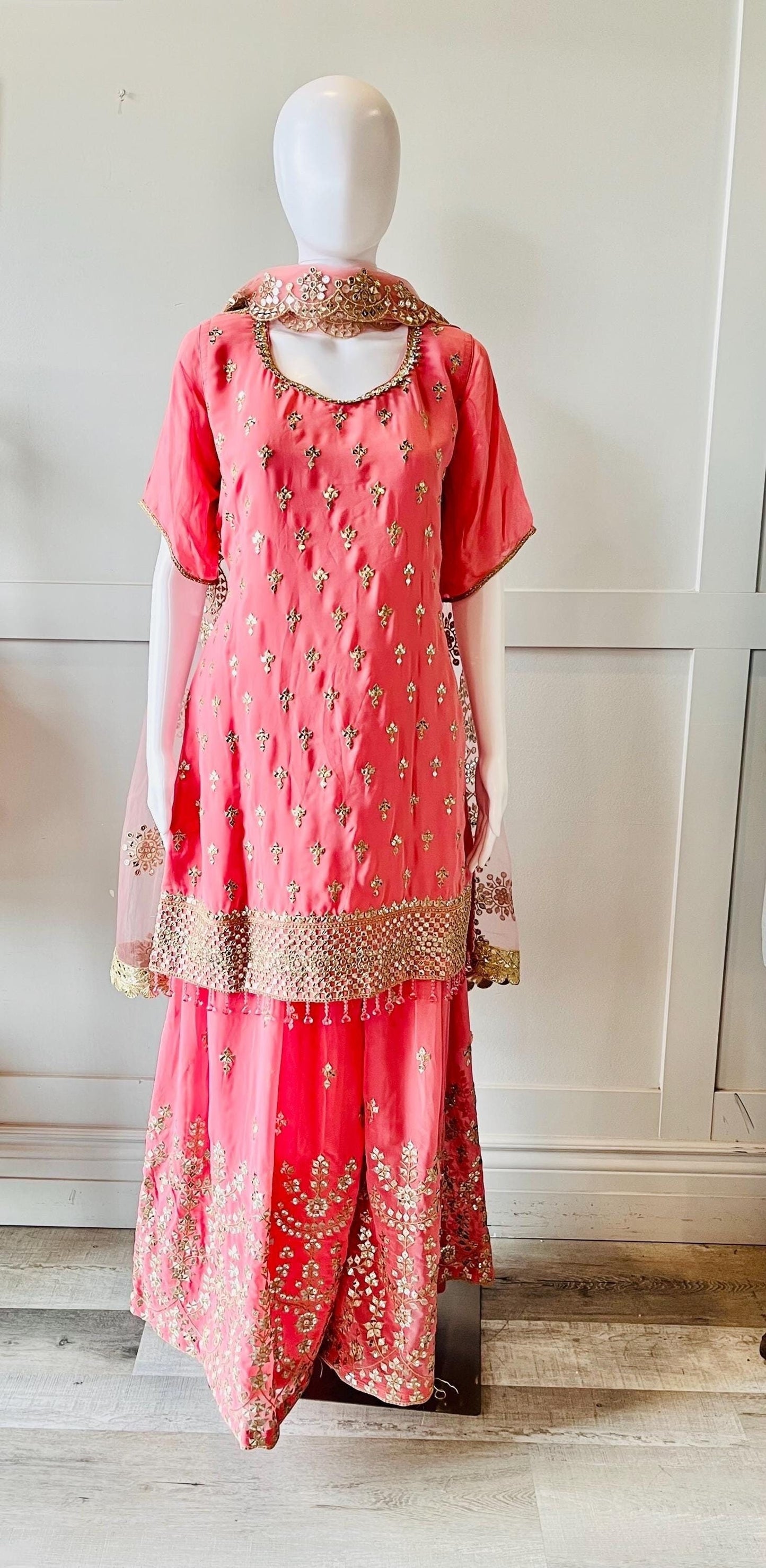 Pink & Gold Palazzo Set