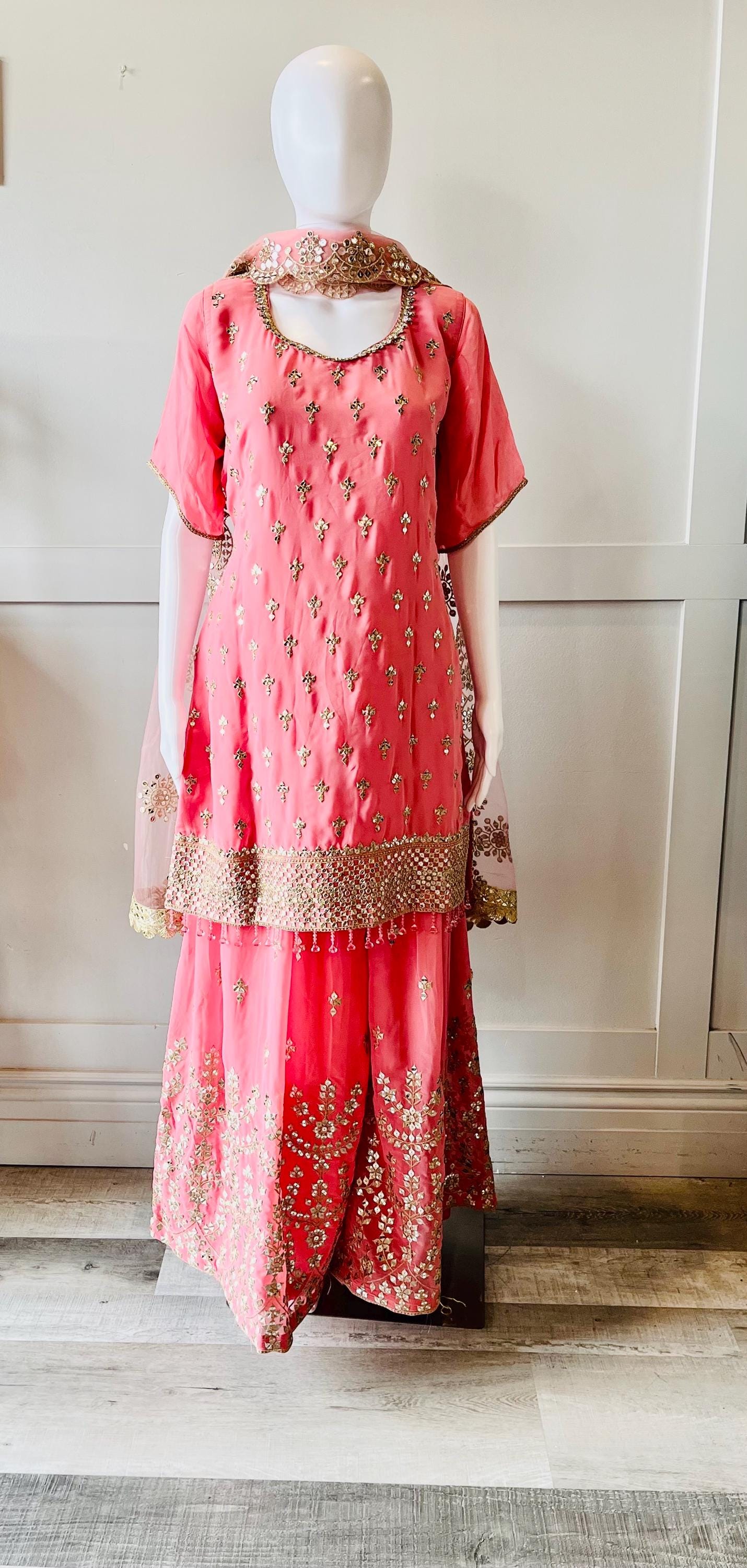 Pink & Gold Palazzo Set